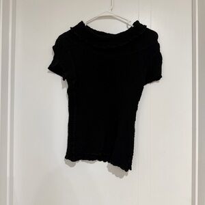 Issey Miyake Textured Black Top